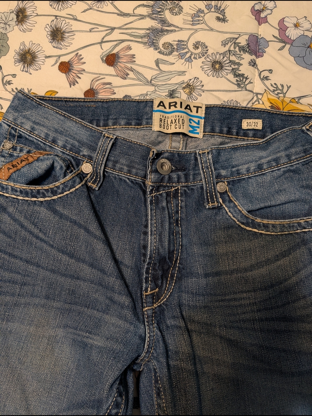Ariat Men's Relaxed Boot Cut Jeans - Blue